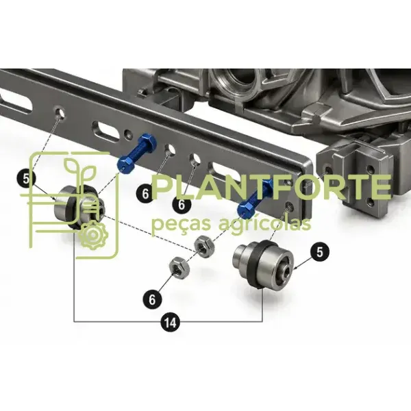 AL177985 - SUPORTE DO EIXO DIANTEIRO - JOHN DEERE