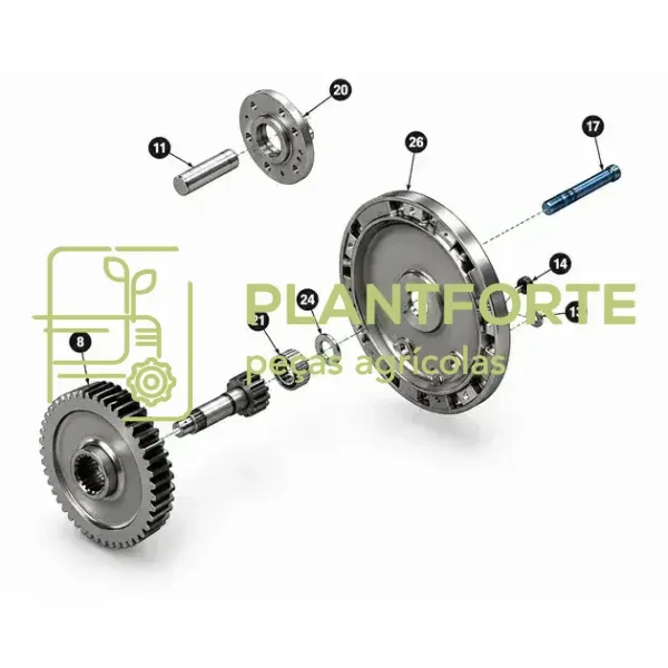 AN304967 - TAMPA DO CUBO DA RODA DIANTEIRA - JOHN DEERE