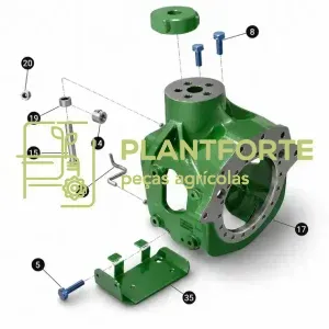 KK36073 - SUPORTE DA SUSPENSÃO TRASEIRA - JOHN DEERE